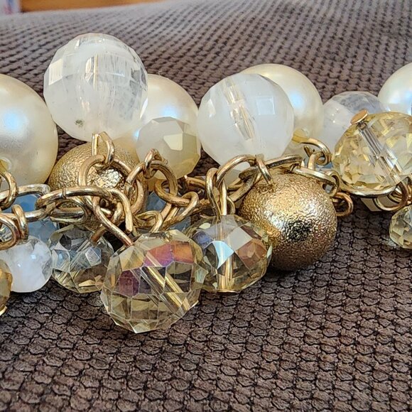 Etsy Vintage Gold Tone Beaded Cha Cha Style Bracelet - Picture 13 of 13